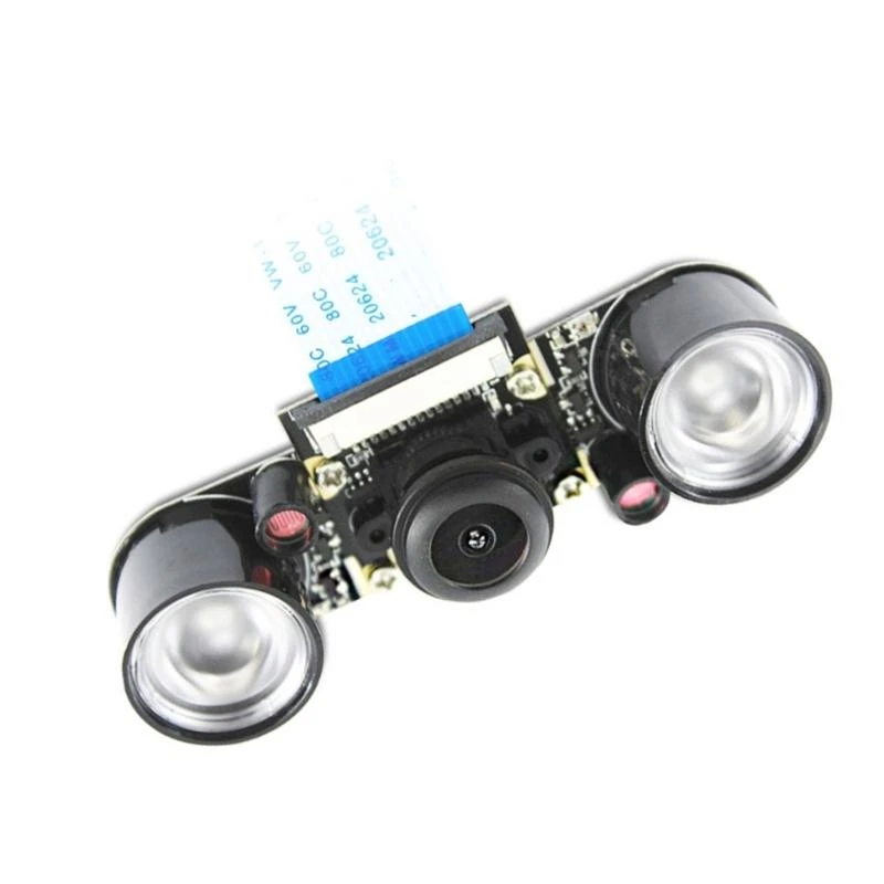 5MP Camera Module with 130 Degree Wide Adjustment Focusing and For RPi 3B 4B 3B+ Compatible