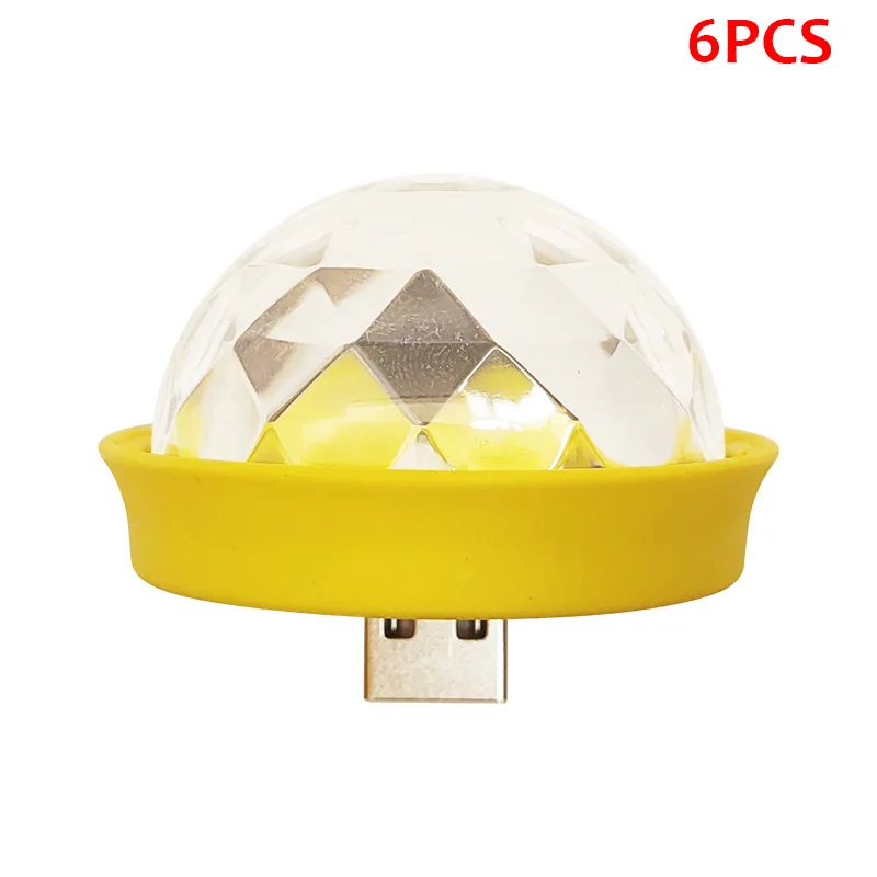 

New Car USB Environment Light RGB Mini Colorful Music Sound Festival Party Karaoke Decorative Atmosphere Lights