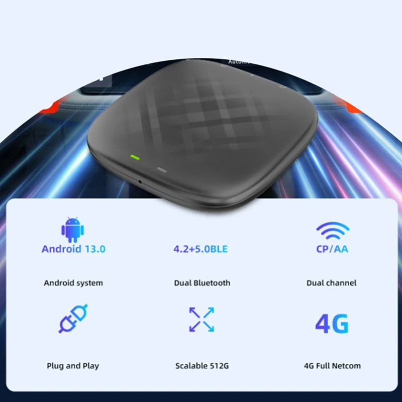 RISE-SM6115 Беспроводной адаптер Carplay Ai Box Carplay Android Auto Portatil Magic Box Carplay