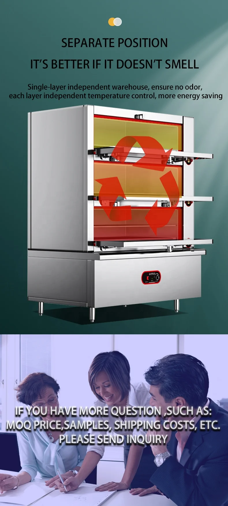 Deck Electric Rice Steamer for Restaurant Hotel Commercial Gas Automatic Steamed Cabinet 3