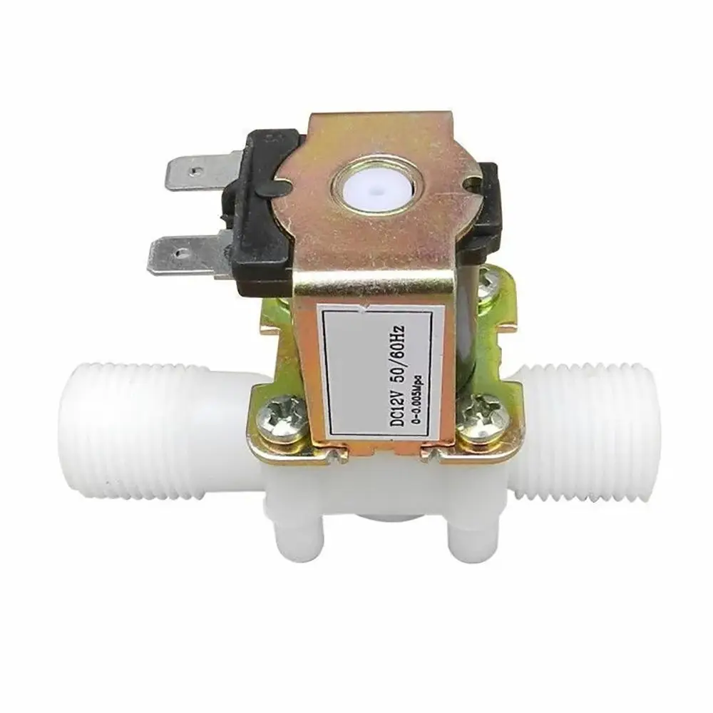 

1Pcs Normally Closed Solenoid Valve Male Thread DC12V 24V AC220V Water Control Valve Plastic 1/2" 3/4"