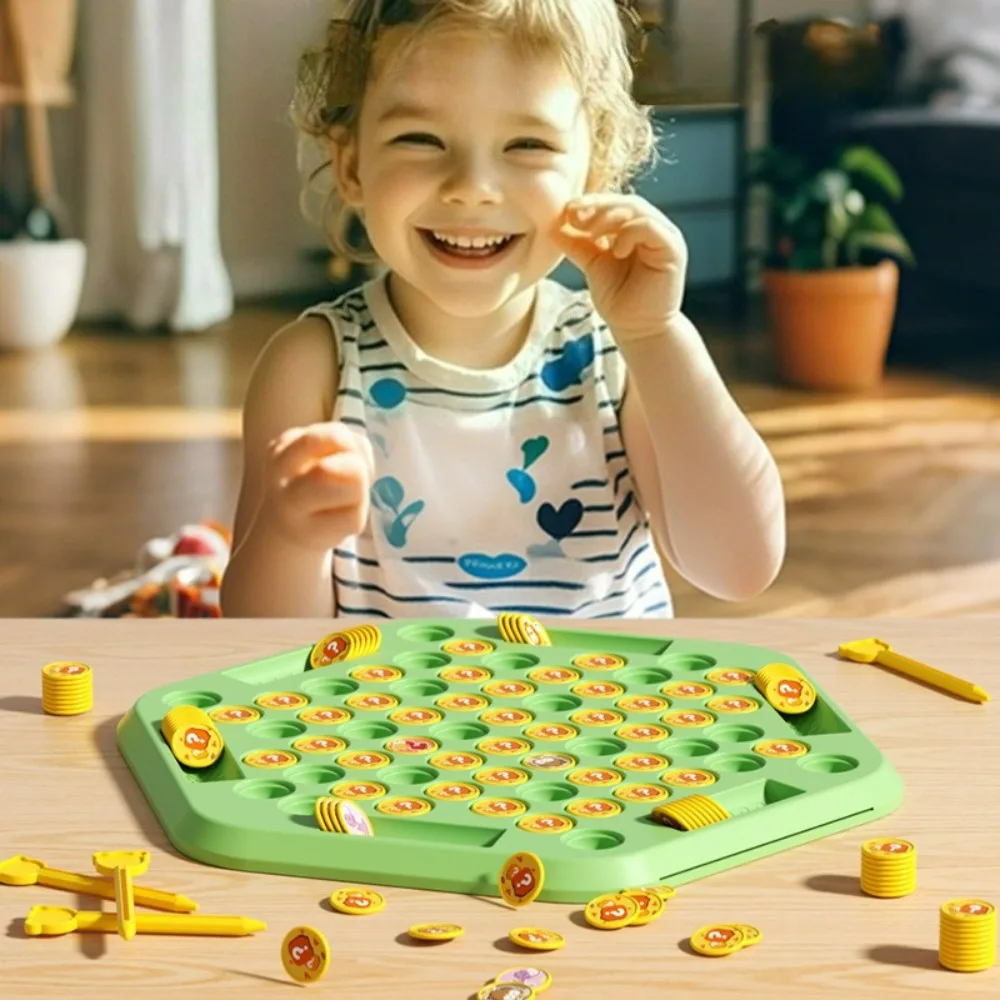 Kinderen Battle Schaken Educatief Speelgoed Geheugen Concentratie Training Dier Fruit Flip Schaken Bordspel 2-6 Spelers Interactief Speelgoed