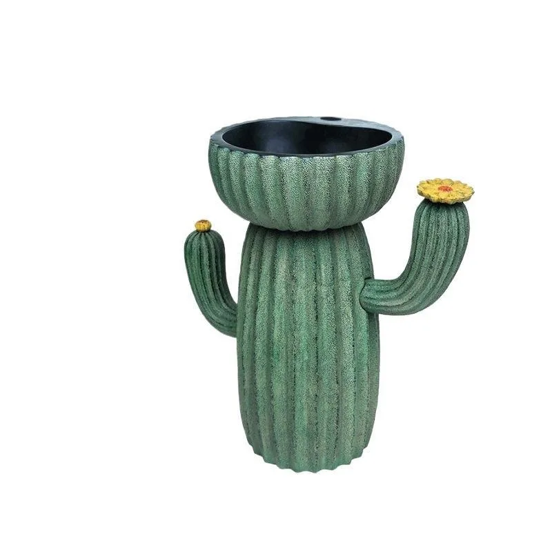 Space outdoor wash basin, outdoor courtyard wash basin, floor-to-ceiling column basin, garden balcony mop watering pool