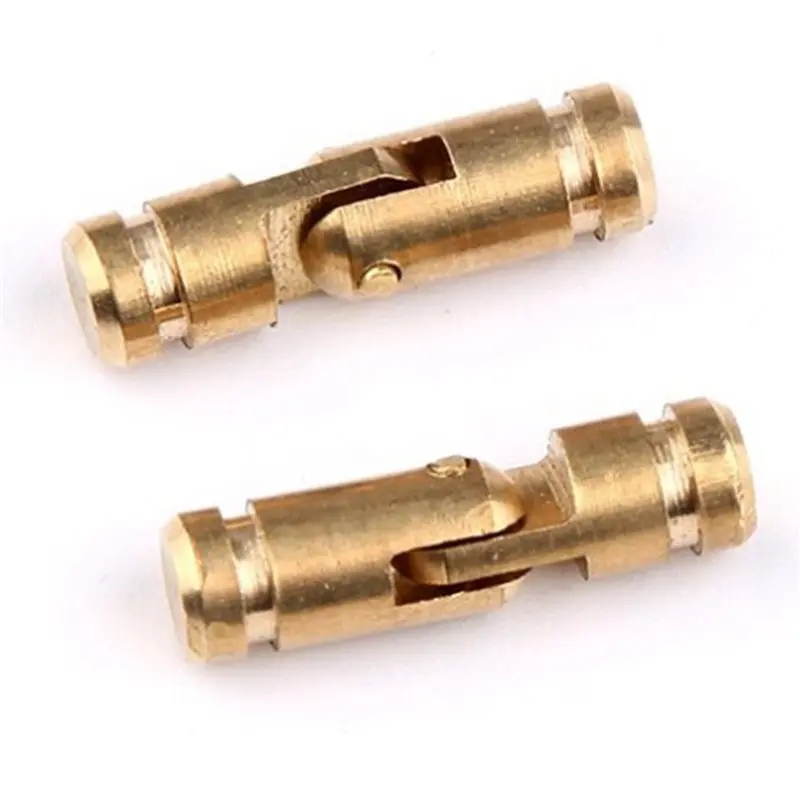 DTA4-800Pcs Brass Concealed Barrel Hinges Jewelry Wood Boxes Cabinet Invisible Furniture Hinge 4X20mm