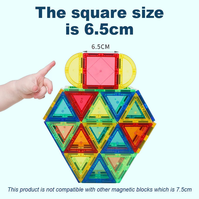 Blocos de Construção Magnéticos Conjunto de Construção para Crianças, Telhas magnéticas, Jogo Educativo Montessori, Brinquedos para Crianças, Menino e Menina Presente