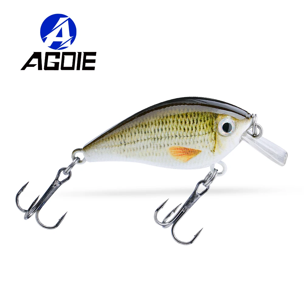 Agoie Floating Crank Wobblers For Fishing 50mm 6g Lifelike Artificial Bait For Catching More Fish Bass Pike Fishing Tackle