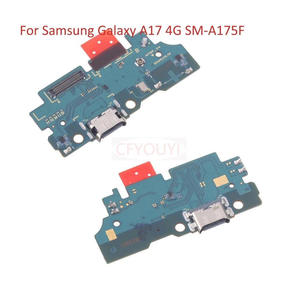 For Samsung Galaxy A17 4G SM-A175F A175F / 5G A176B Dock Connector Charger Board USB Charging Port Flex Cable Replacement Part