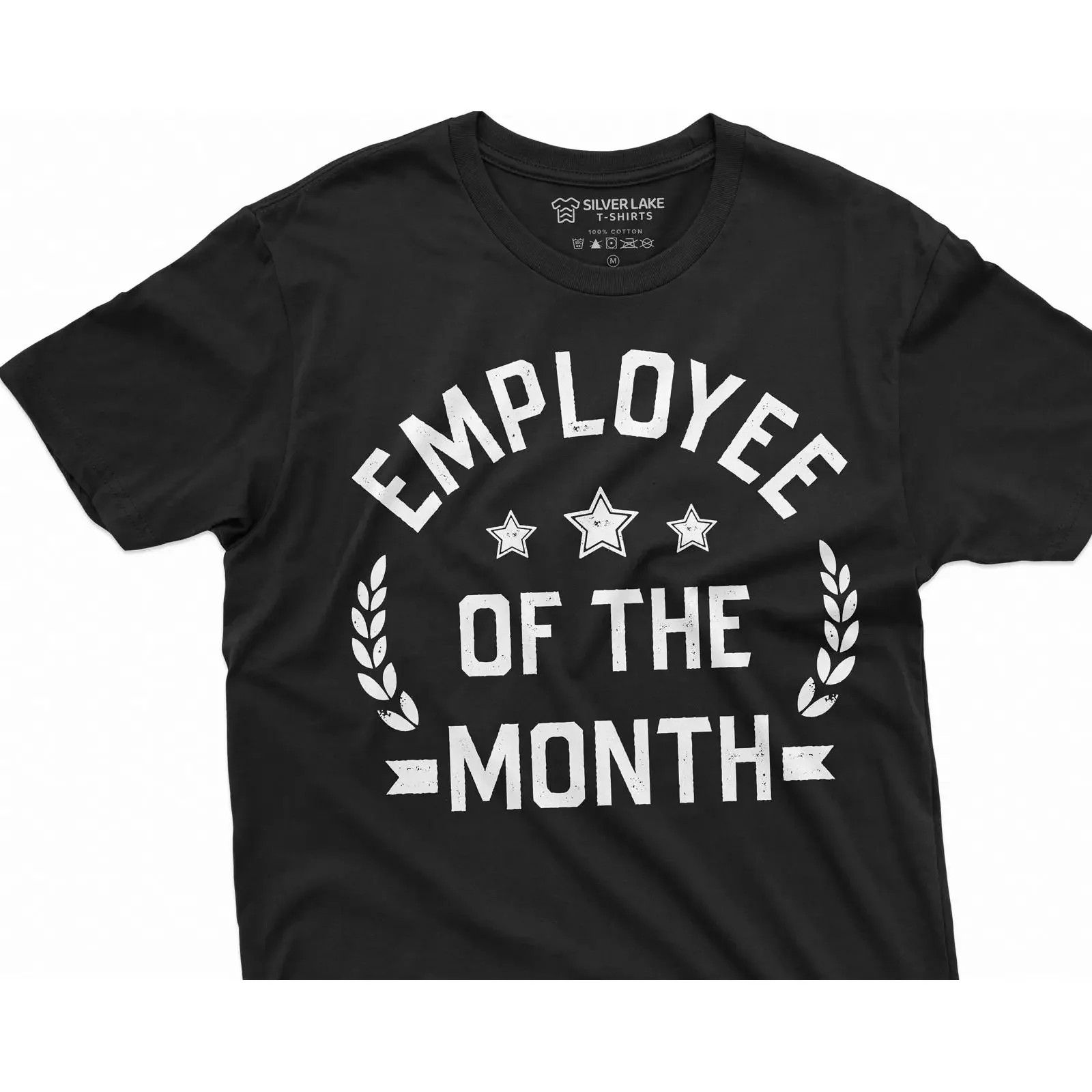 Men's Employee of the Month T shirt corporate company appreciation day promotion top gift vintage Washed Soft Casual fashion