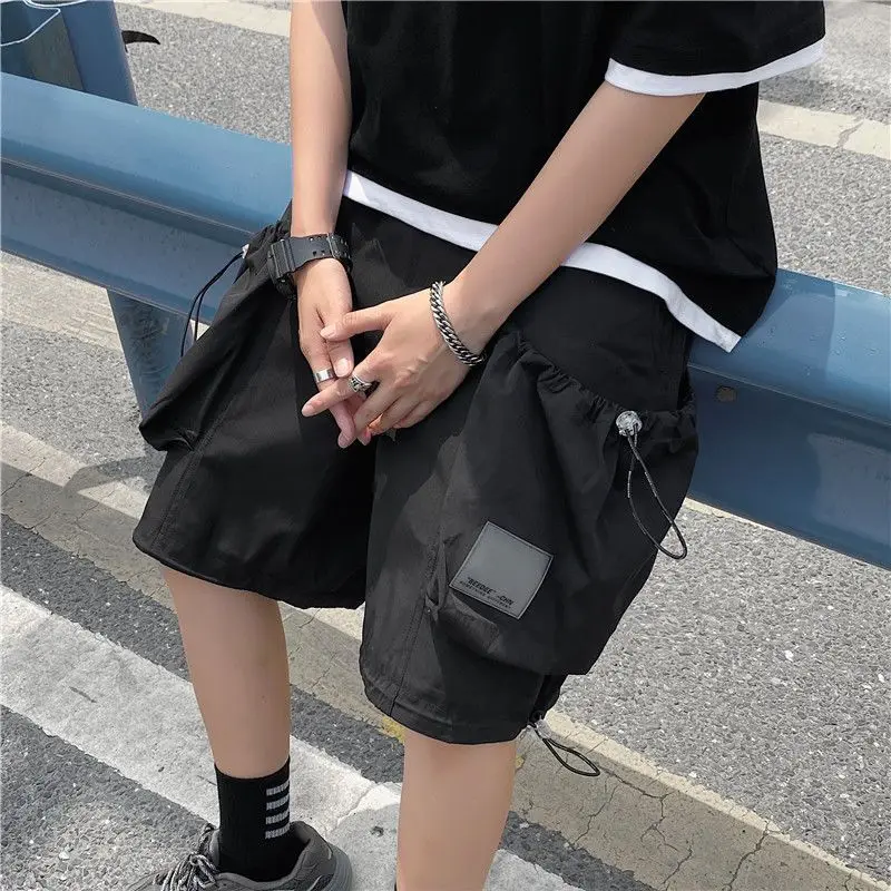 Loose Casual Workwear Men's Shorts Trendy and Versatile Pinch Pants in Summer Thin Style