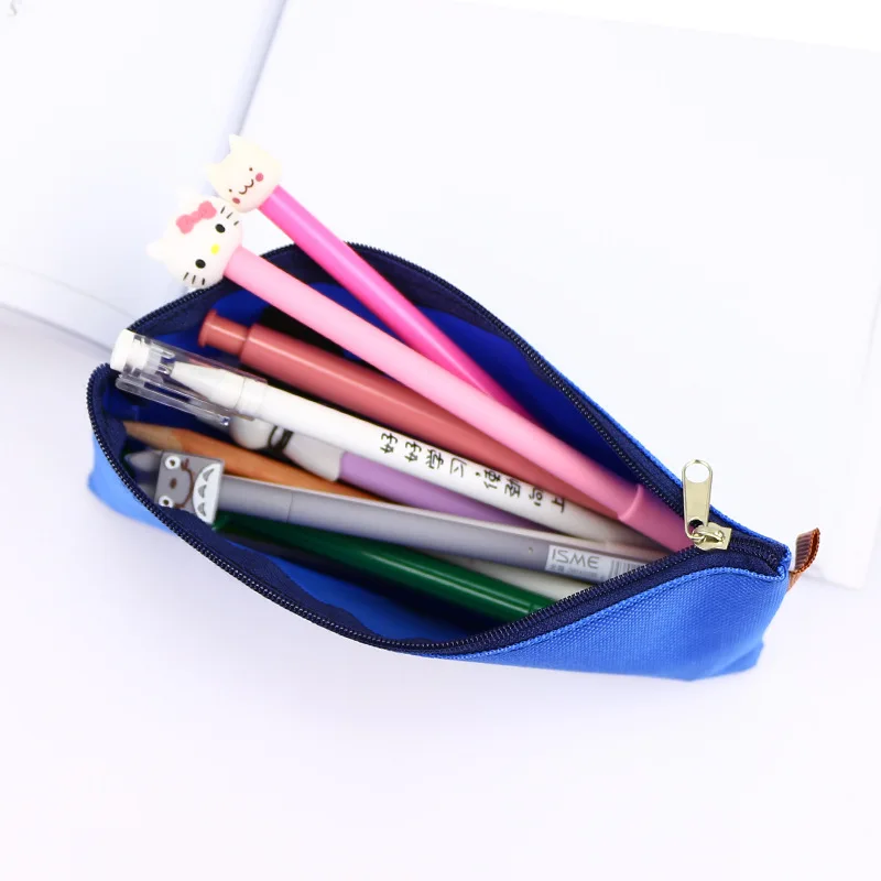 Hot Sales Cute Kawaii Cartoon Fabric Zipper Pencil Case For Kids Student Novelty Item School Material