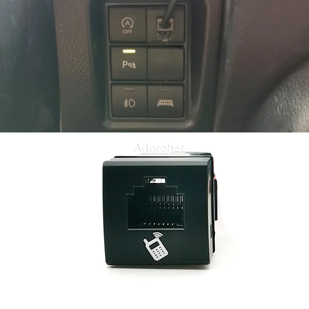 1PC 6/8-core Modified Car Radio Hand Microphone Radio Socket Paired Cable Accessories Fit for Toyota LC300 Land Cruiser