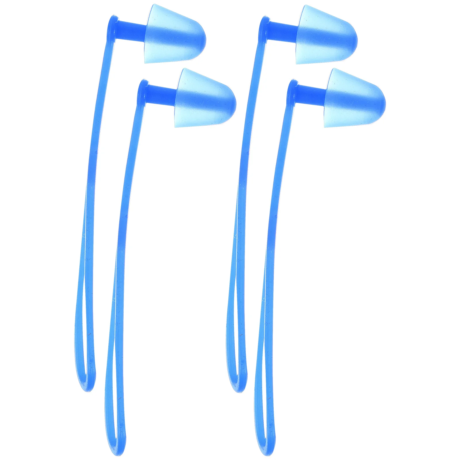 زوجان من سدادات الأذن المصنوعة من السيليكون المقاومة للماء على شكل فطر، سدادات أذن للسباحة للبالغين، آمنة ومريحة تحت الماء