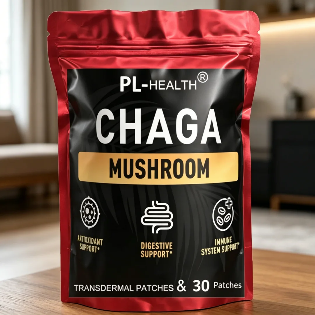 Chaga Mushroom Transdermal Patches For Digestion, Energy, & Immune Support-30 Patches One Month Supply