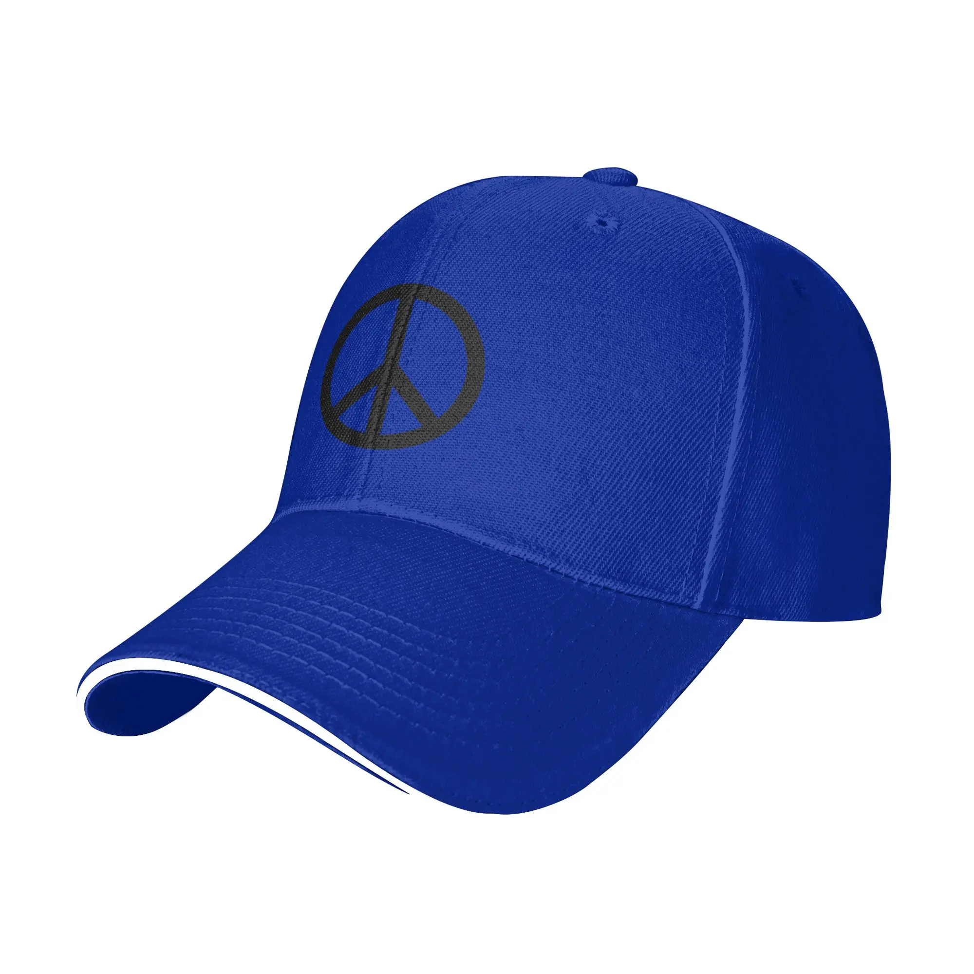 Hot Sale Peace Sign logo Baseball Cap  Oversized Sharp Visors  Carnival Sharp Visors