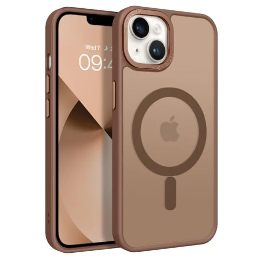 

Magnetic for iPhone 13 Case iPhone 14 Case [Compatible with Magsafe] Translucent Matte Phone Case iPhone 13/14 6.1 inch Slim Th
