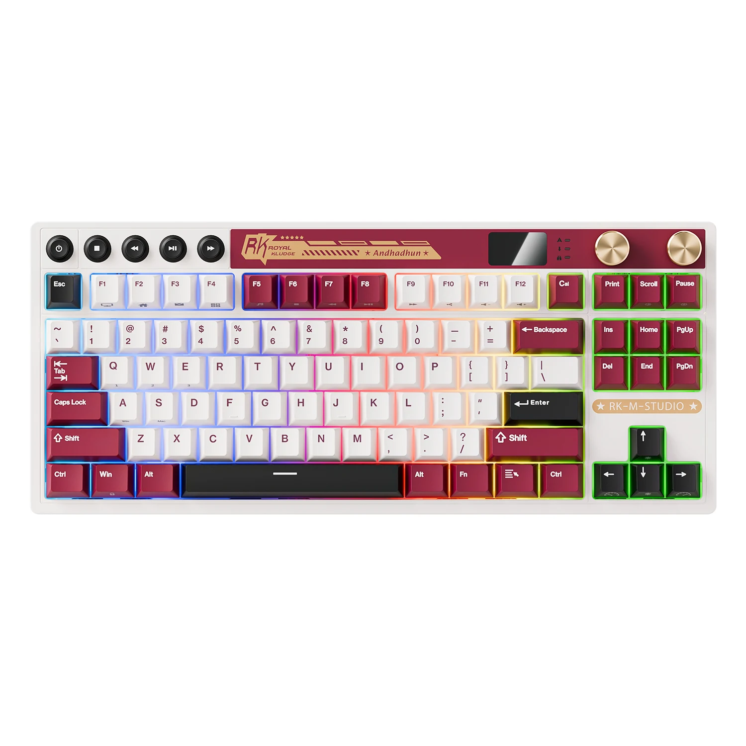 RGB Kludge-ワイヤレスメカニカルゲーミングキーボード,Bluetooth