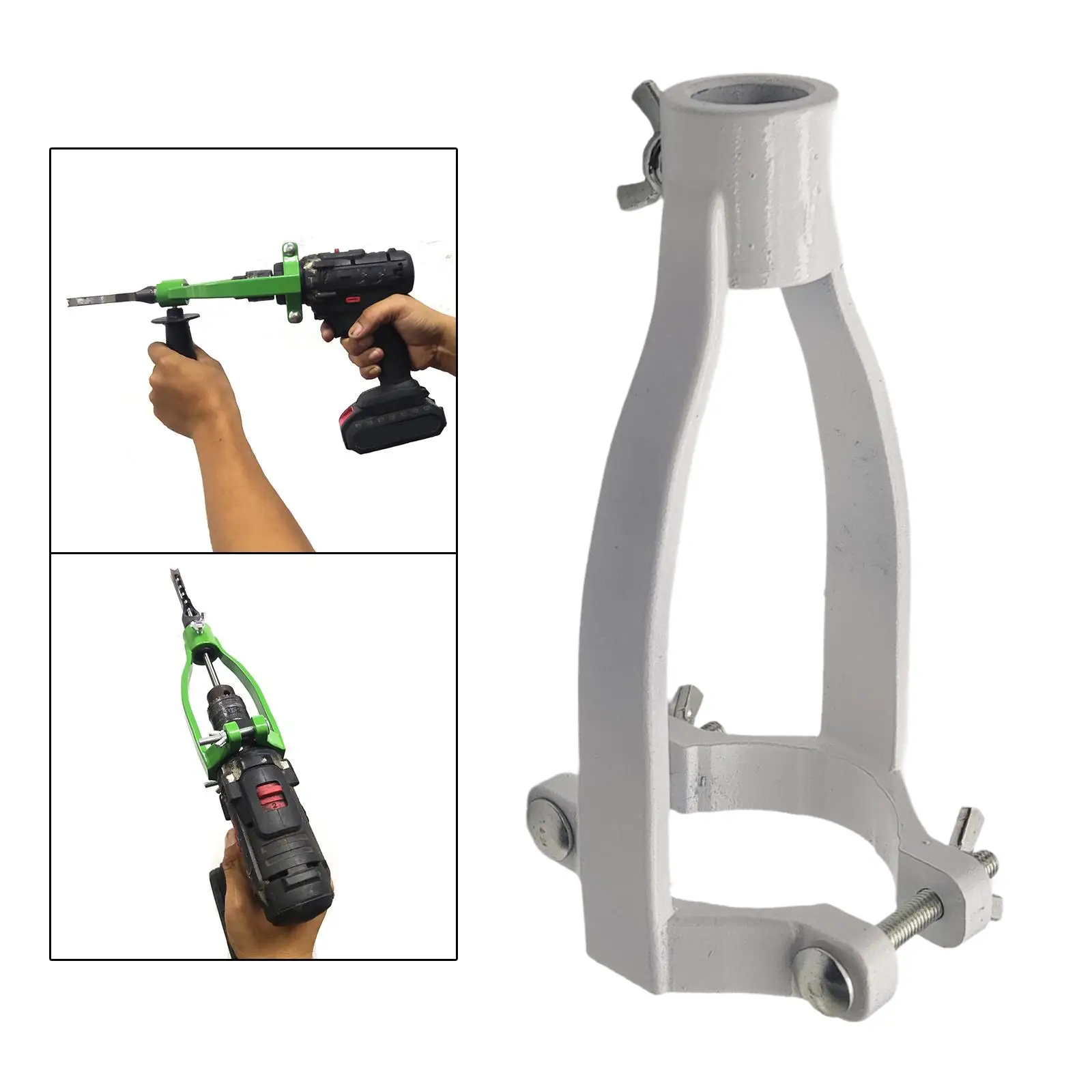 

Square Hole Drill Fixed Bracket Mortising Attachment Accessories for Drill Machines Drill Press Table Drill and Hand Drill