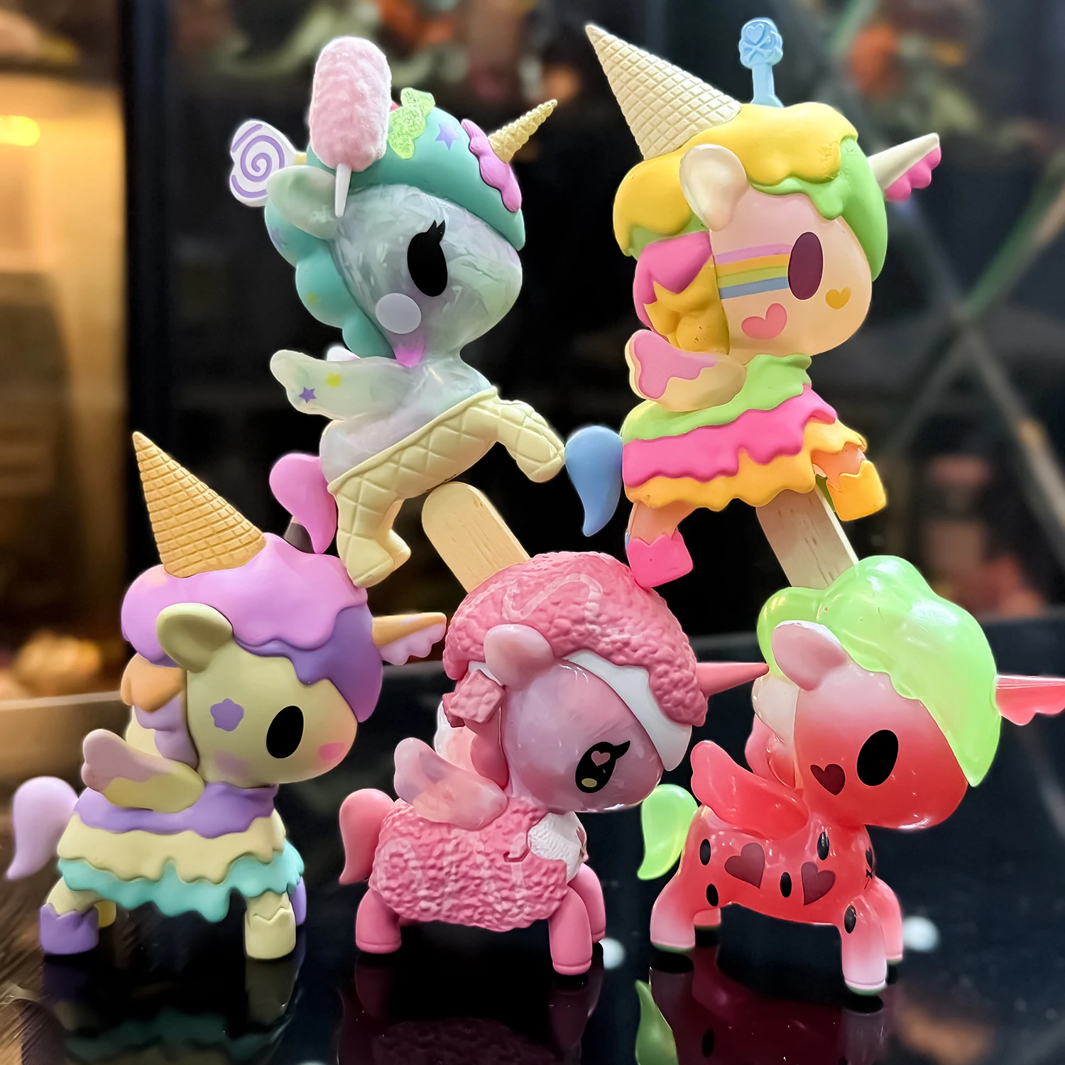 Rara scatola cieca cavallo unicorno rosa carino raccogliere figure giocattolo Caja Ciega Unicorno raro regalo per bambini giocattolo sciolto regalo di Natale Y251119