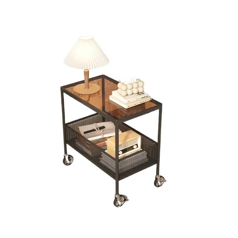 

living room removable sofa small side few Internet celebrities home balcony light luxury trolley coffee table