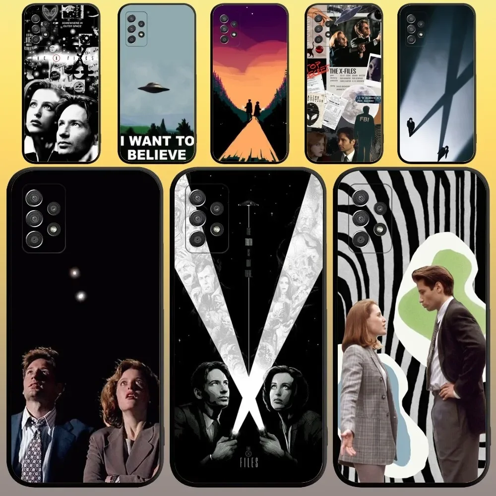 The X Files Phone Case for SamsungA 91,80,73,72,71,70,53,52,51,42,41,40,32,31,30,22,21,20,13 S 4G 5G Soft Black Case 