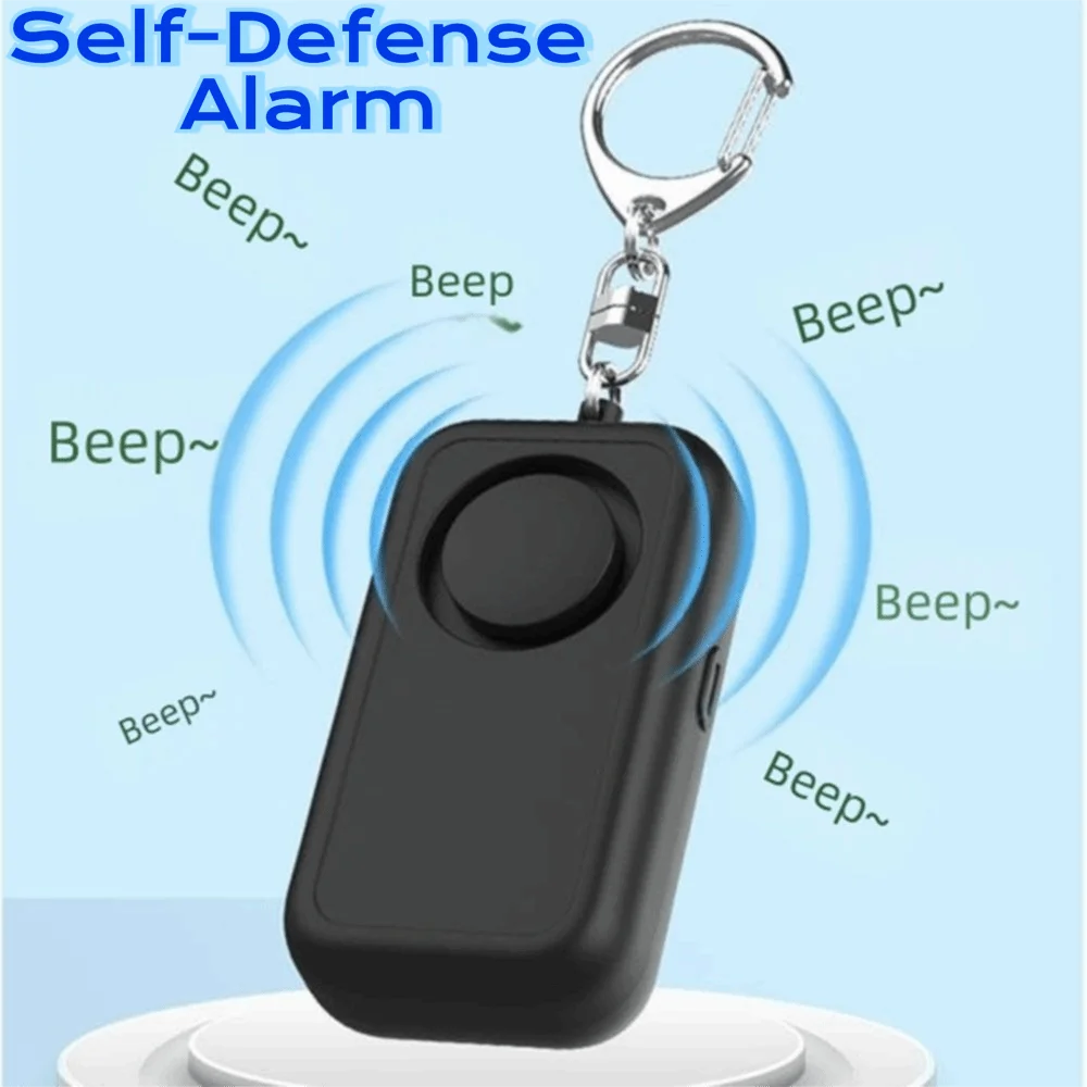 130 DB Safe Sound Personal Alarm LED Strobe Light Low Battery Notice Personal Security Alarm Waterproof 2 Modes Alarm