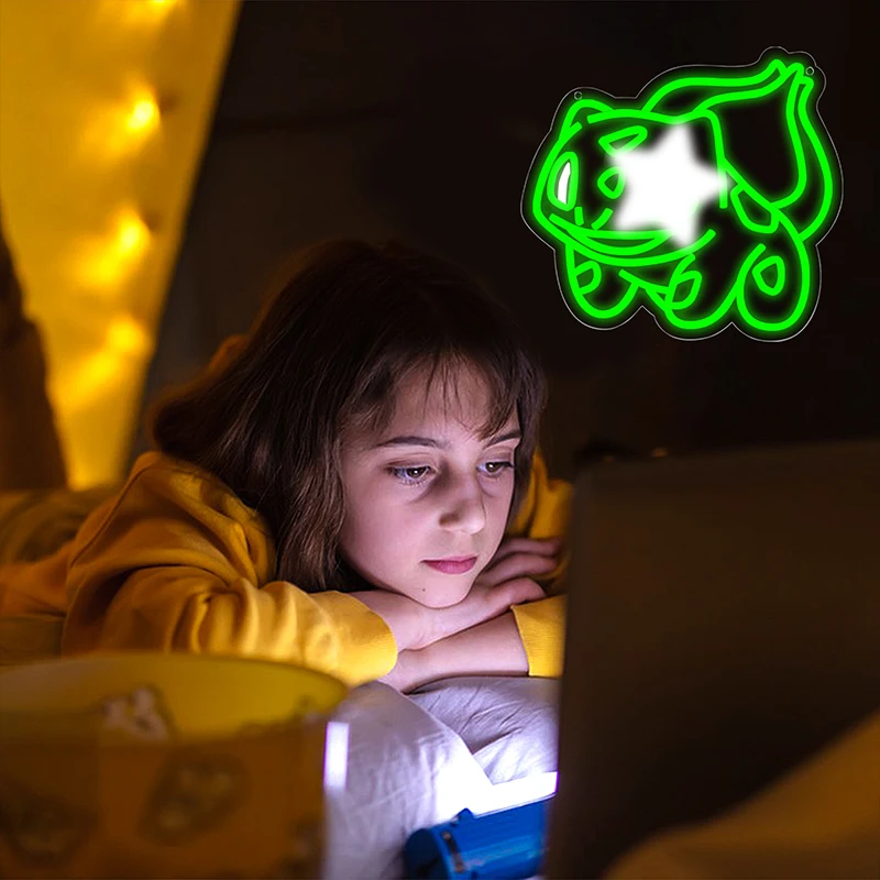 Game Neon Signs for Wall Decor  Video Games Fans Anime Neon Sign for Game Room Birthday Christmas Gift For Monster Game Fans