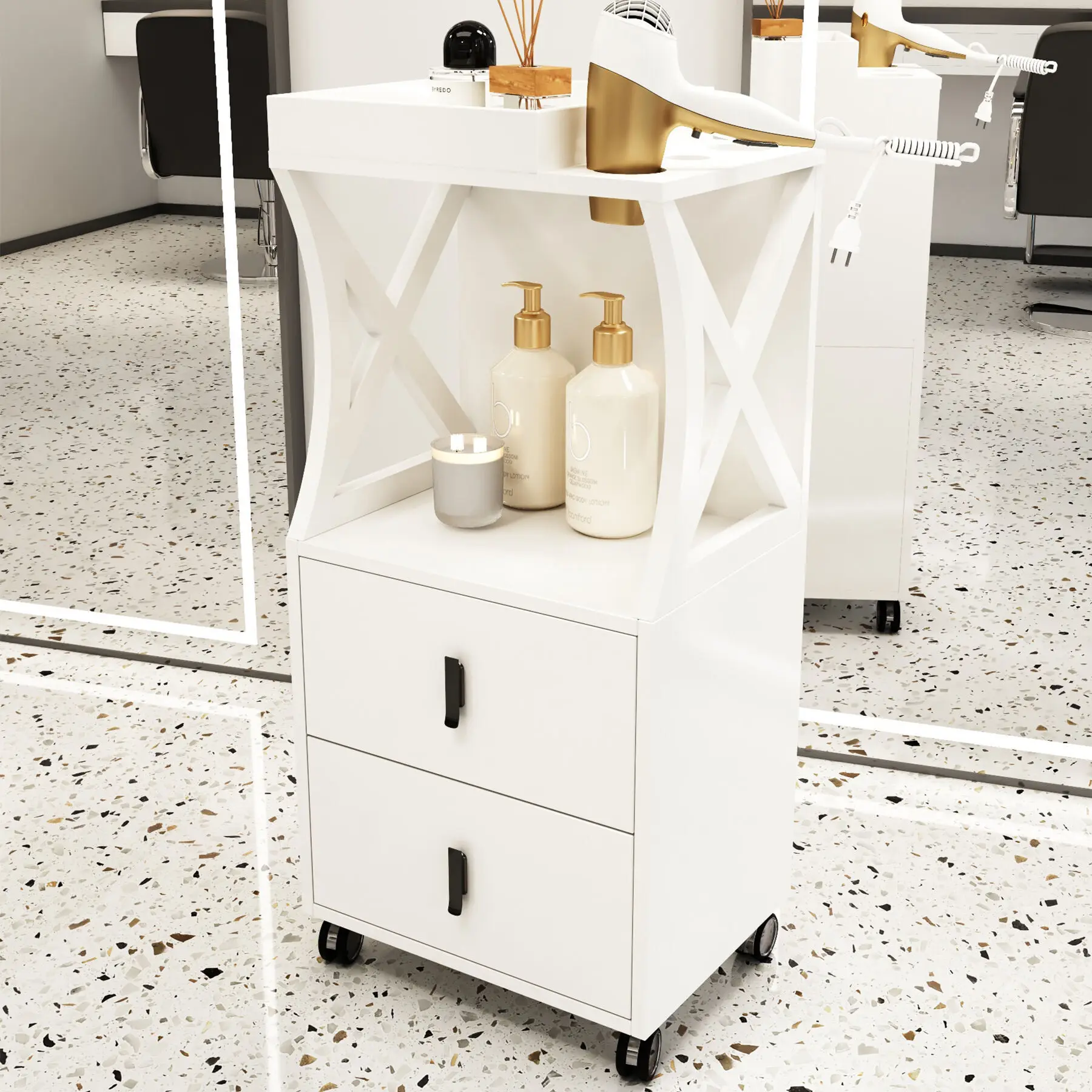 Cleaning Cart Multi-purpose Wheels Professional Beauty Salon Furniture Rolling Trolley Storage Aesthetic Car Spa Organizer