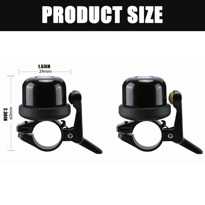  Modern Bike Safety Bells Feature Positioning Device Slot Long Lasting Finish For Bicycles