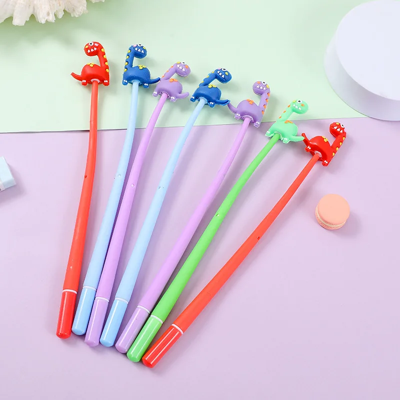 Long neck dinosaur rocking gel pen decompression swing pen student prize pen gift stationery shop pen creative stationery Paper