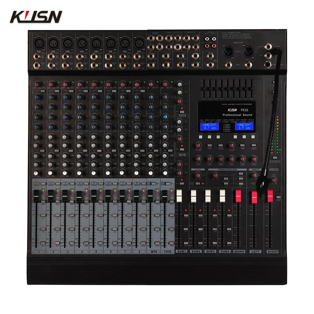 24 Channel 4 Group Digital Mixer Professional Powered Audio Mixing DSP Soundcraft Sound Power Console Mixer