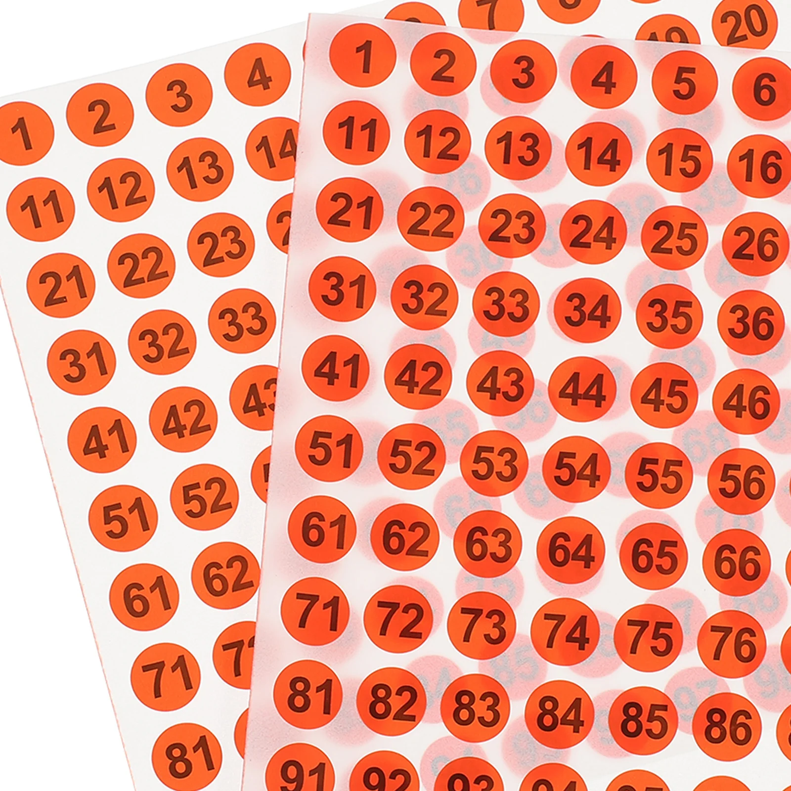 

Sticker Self-adhesive Label Circle Stickers Numbered Paper Black Pvc Removable Round