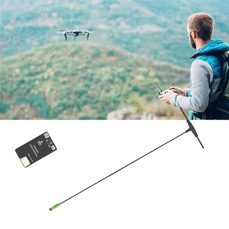

New--Expresslrs ELRS 2.4Ghz 500Mw RX Receiver With Mini Antenna For RC FPV Racing Drone