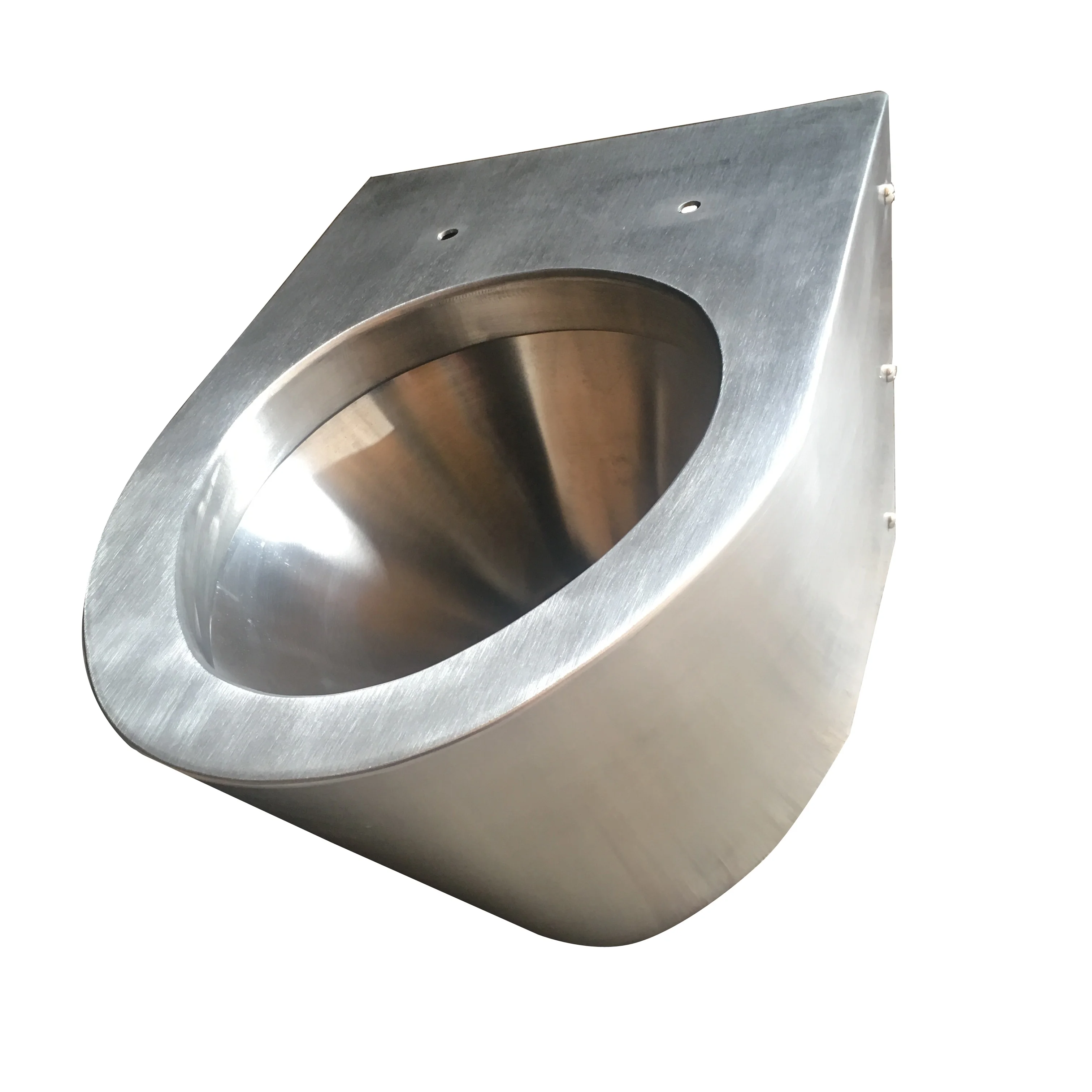 Wall Mounted 304 Stainless Steel Jail Toilet Wc With Concealed Cistern