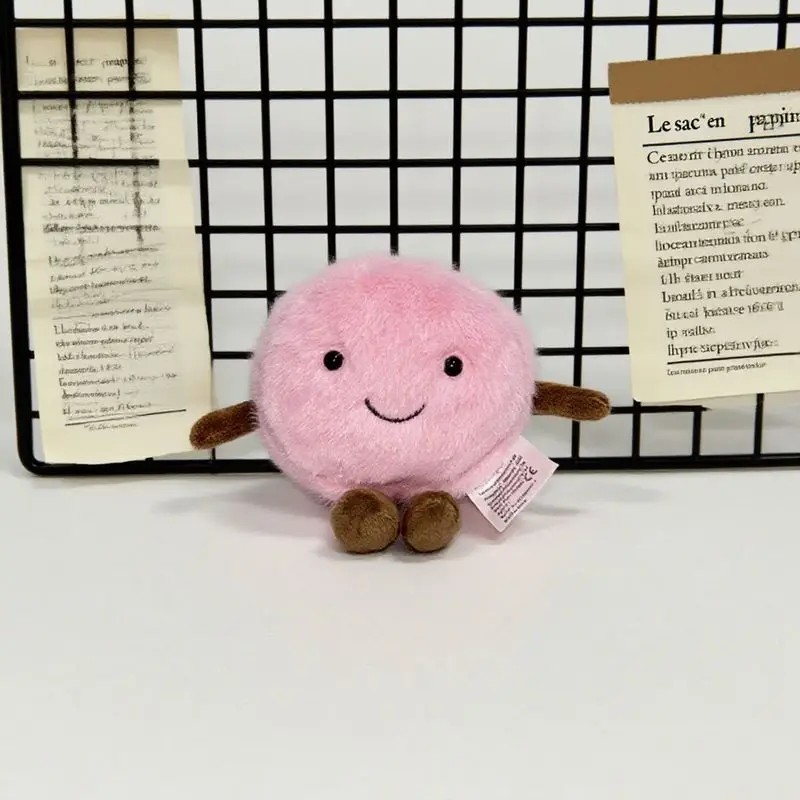 Macarrón de peluche de 12x15cm, juguetes Kawaii de comida rosa y amarilla, juguetes de dibujos animados de peluche para niños y niñas, regalos de cumpleaños y Navidad