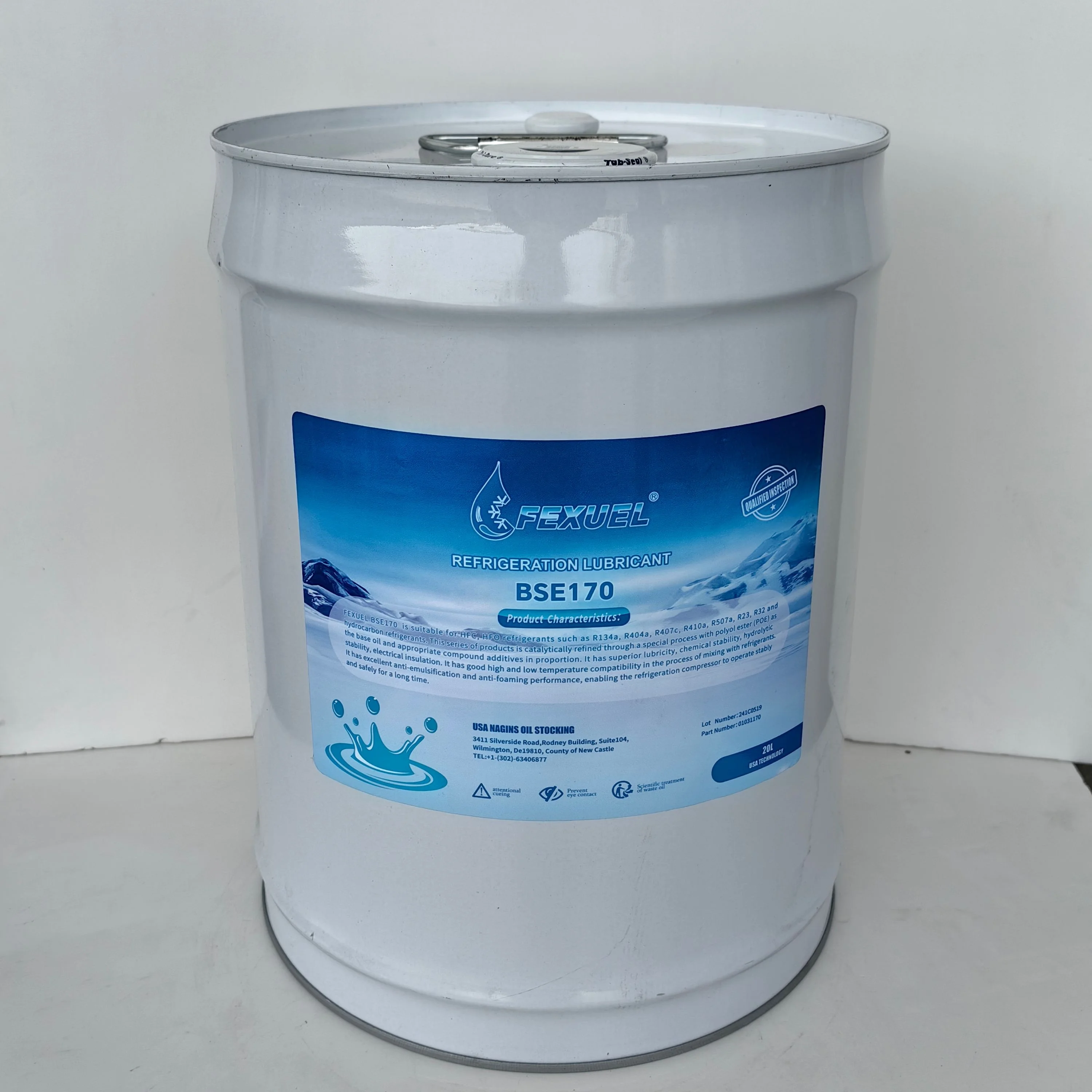 Pelumas AC Kendaraan Listrik FEXUEL PAG 56 Oli Sintetis R1234YF Oli Kompresor CPI PAG 56 Oli Pengganti