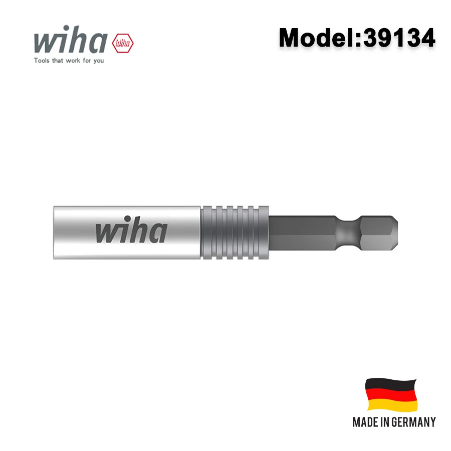 WIHA CentroFix SuperSlim Quick Change Bit Holder 1/4\'\' Magnetic Hexagonal Drive in Plastic Box 39134