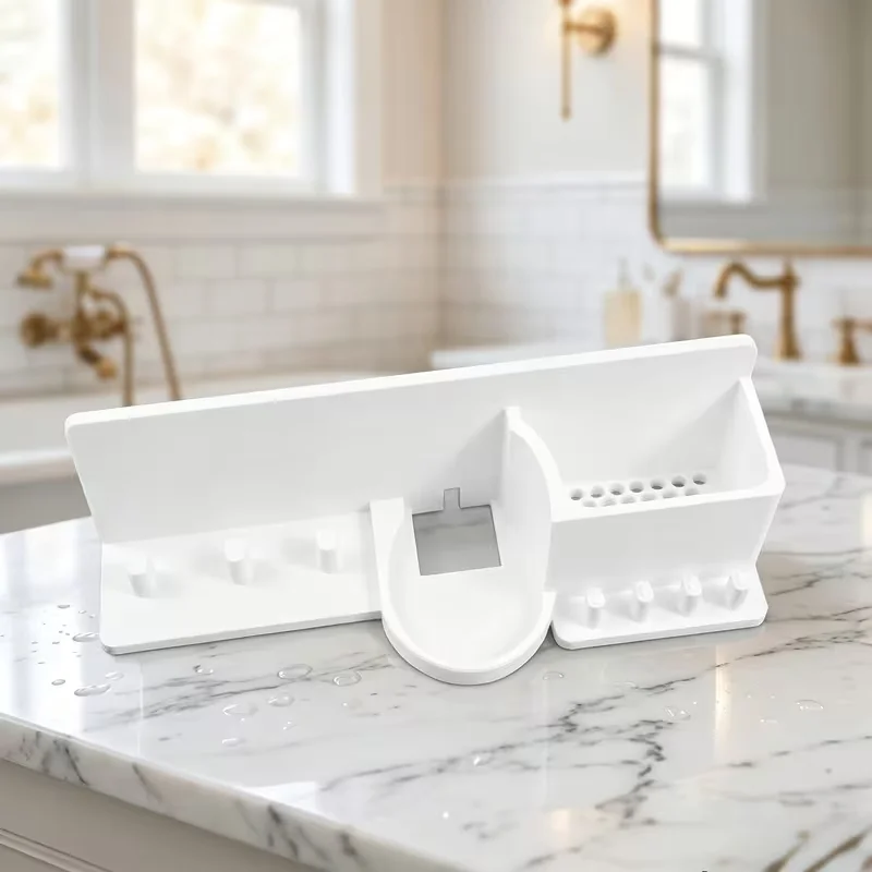Electric Toothbrush Storage Rack Display And Organizer with Bottom Drainage Design for Bathroom Organization