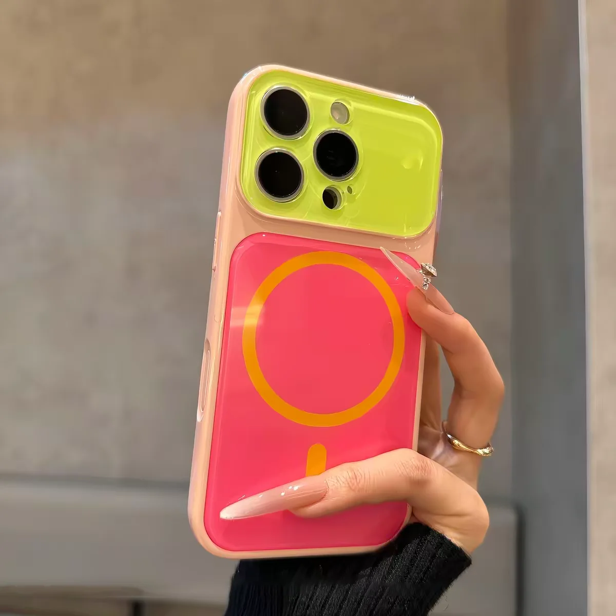 Magnetic Colorful Case For iPhone 18 17 16 15 14 Pro Max For MagSafe Crystal Glitter Back Soft Bumper Shockproof Cover