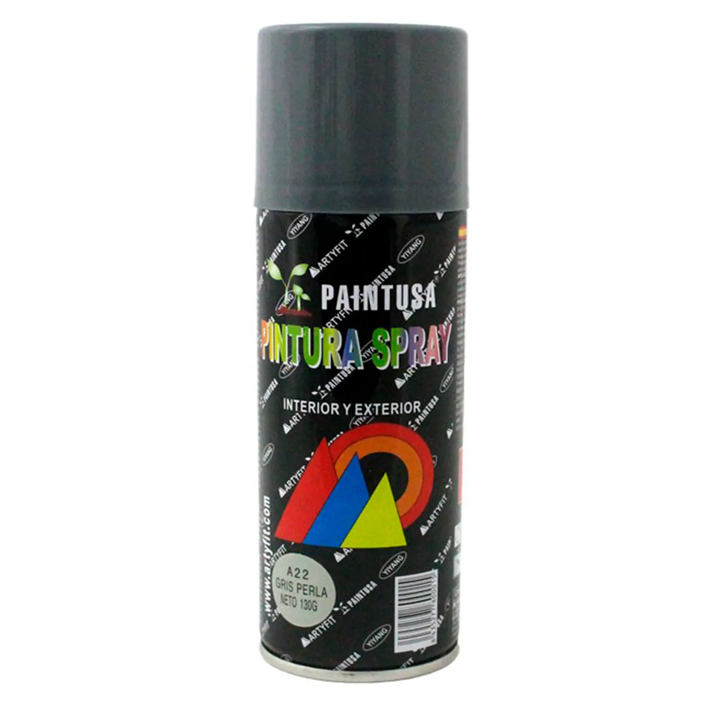 Montoro-spray paint pot A22 pearl gray 200 ml. Valid for a multitude of indoor and outdoor materials