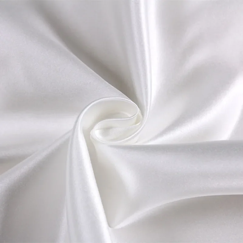 

Solid color glossy thick satin crisp fabric sewn high-end evening gown wedding dress bridesmaid dress designer fabric