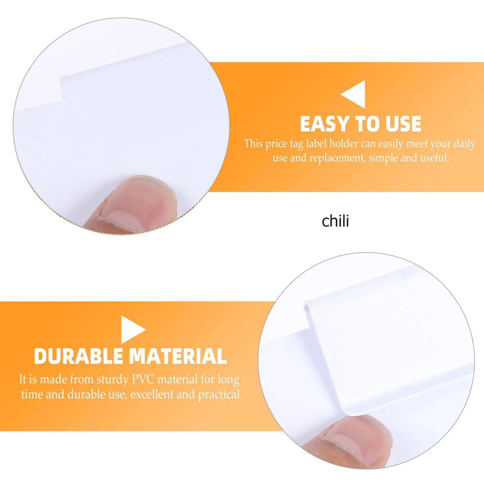 

16pcs Price Tag Holder For Baskets Bin Storage Plastic Label Display Clip For Organization Files Folders Container Box Sign