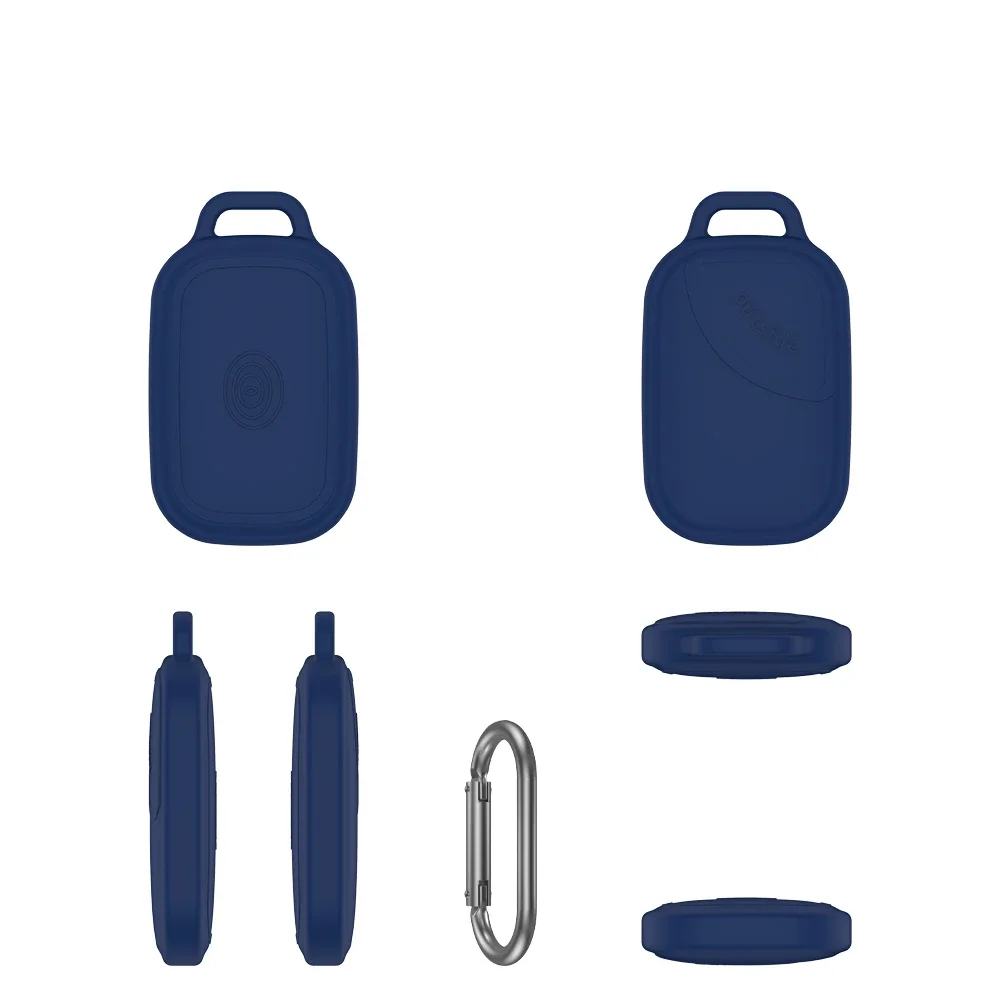 لـ Life360 Tile Pro 2024 حافظة واقية من السيليكون الفاخر مقاومة للصدمات والغبار تصميم خطاف ملحقات تعقب متينة