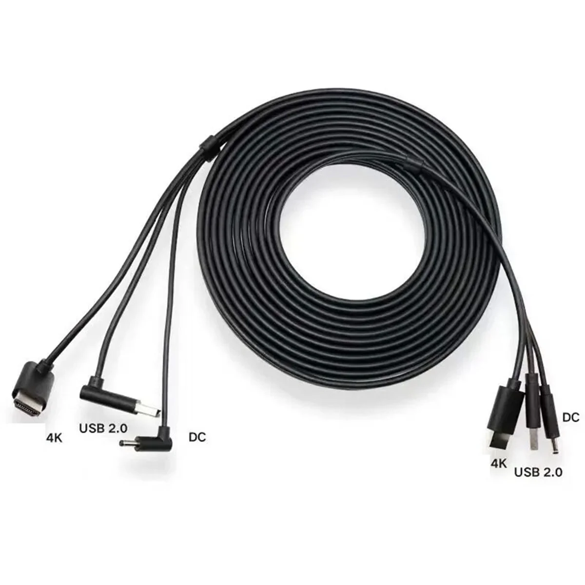 ROO For HTC Vive 3-In-1 Accessories Replacement Cable HDMI-Compitable 5M, USB, Power VR Games