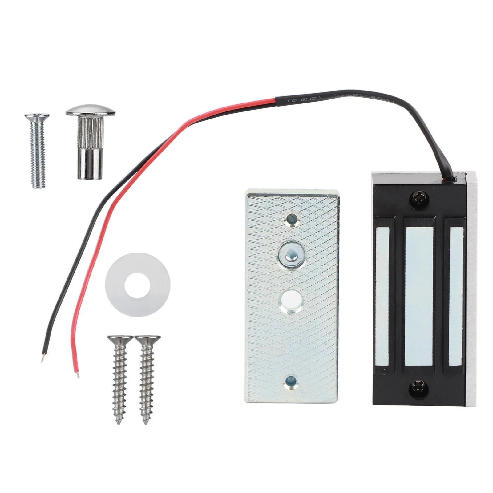 الأمن DC24V قفل كهرومغناطيسي صغير مستقر قفل الباب المغناطيسي الإلكتروني 60 كجم القوة القابضة السلطة على قفل سهلة التركيب #1