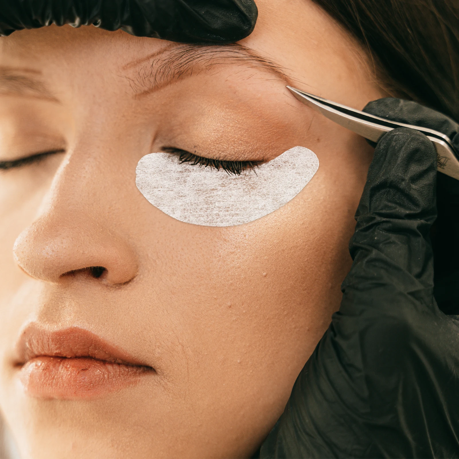 1500 قطعة وسادة قطن تحت العين لصالونات التجميل تصميم مقاوم للماء يناسب منطقة العين بشكل آمن لا تسرب رمش عزل الوسادة #6