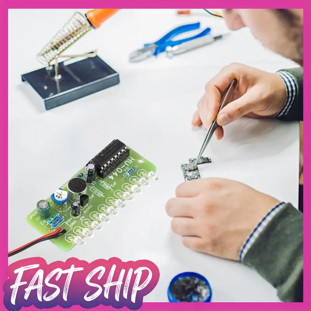 

Voice Activated LED Water Light Kit CD4017 Lantern Control Module Fun Electronic Production