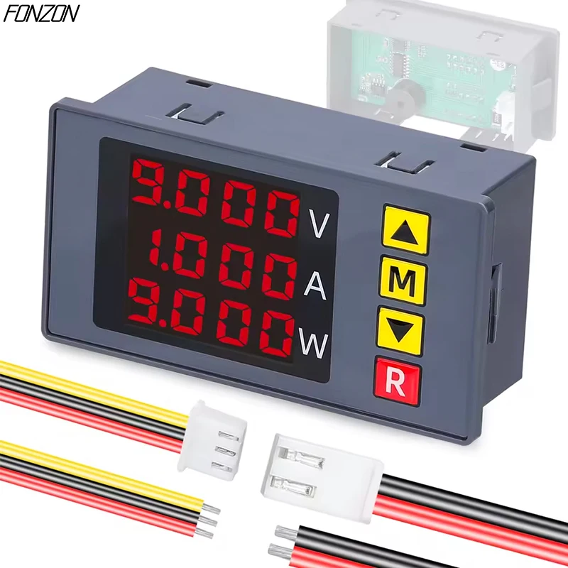 1pcs BM730 100V 10A 1000W 4-bit high-precision ammeter with milliampere-level accuracy with out-of-limit alarm