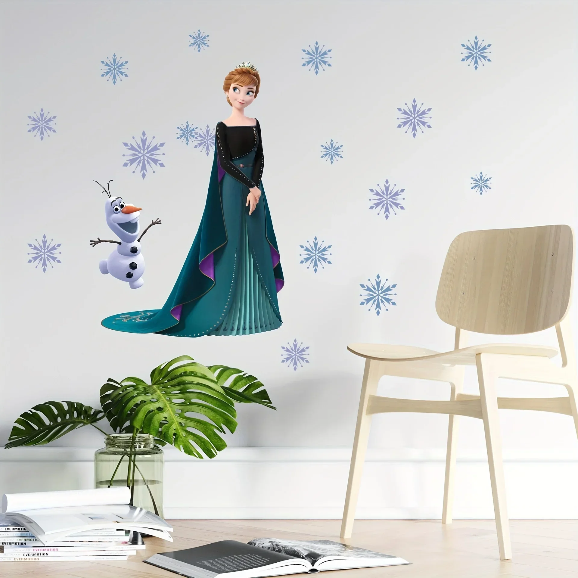 Disney Frozen Elsa and Annaanimestickers,diy, Wall decals,creative graffiti posters cartoon stickers wall art for kids' bedrooms