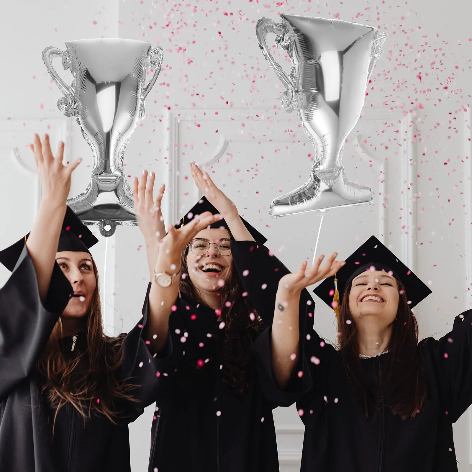 

Gold Trophy Balloon Graduation Aluminum Film Modeling Foil Balloons First Prize