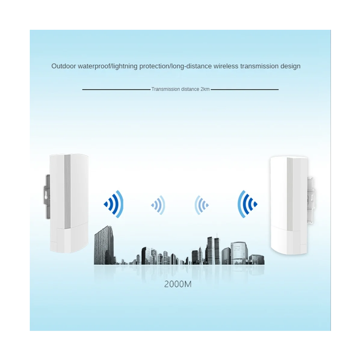 900Mbps Outdoor Wireless CPE Router 5.8G Wireless Repeater/AP Router/Wifi CPE Bridge Point To Point 2KM Coverage EU Plug